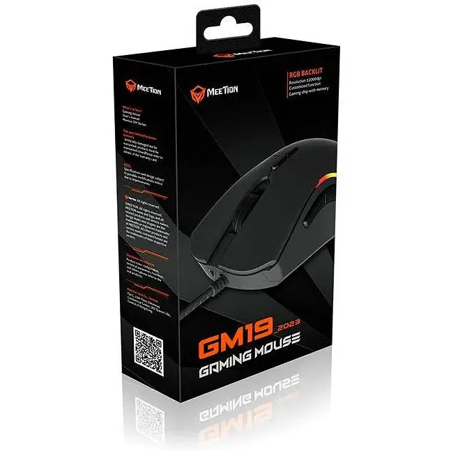 Миша MEETION RGB Backlit Gaming Mouse RGB GM19_2023 |12000dpi| - фото 3
