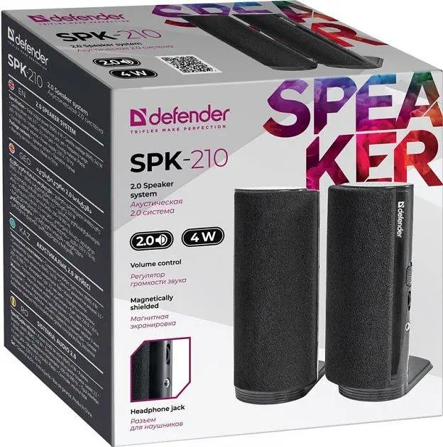 Акустична система DEFENDER SPK-210 black - фото 3