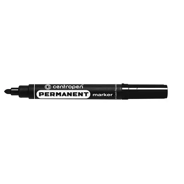Маркер товстий чорний 8566 CENTROPEN