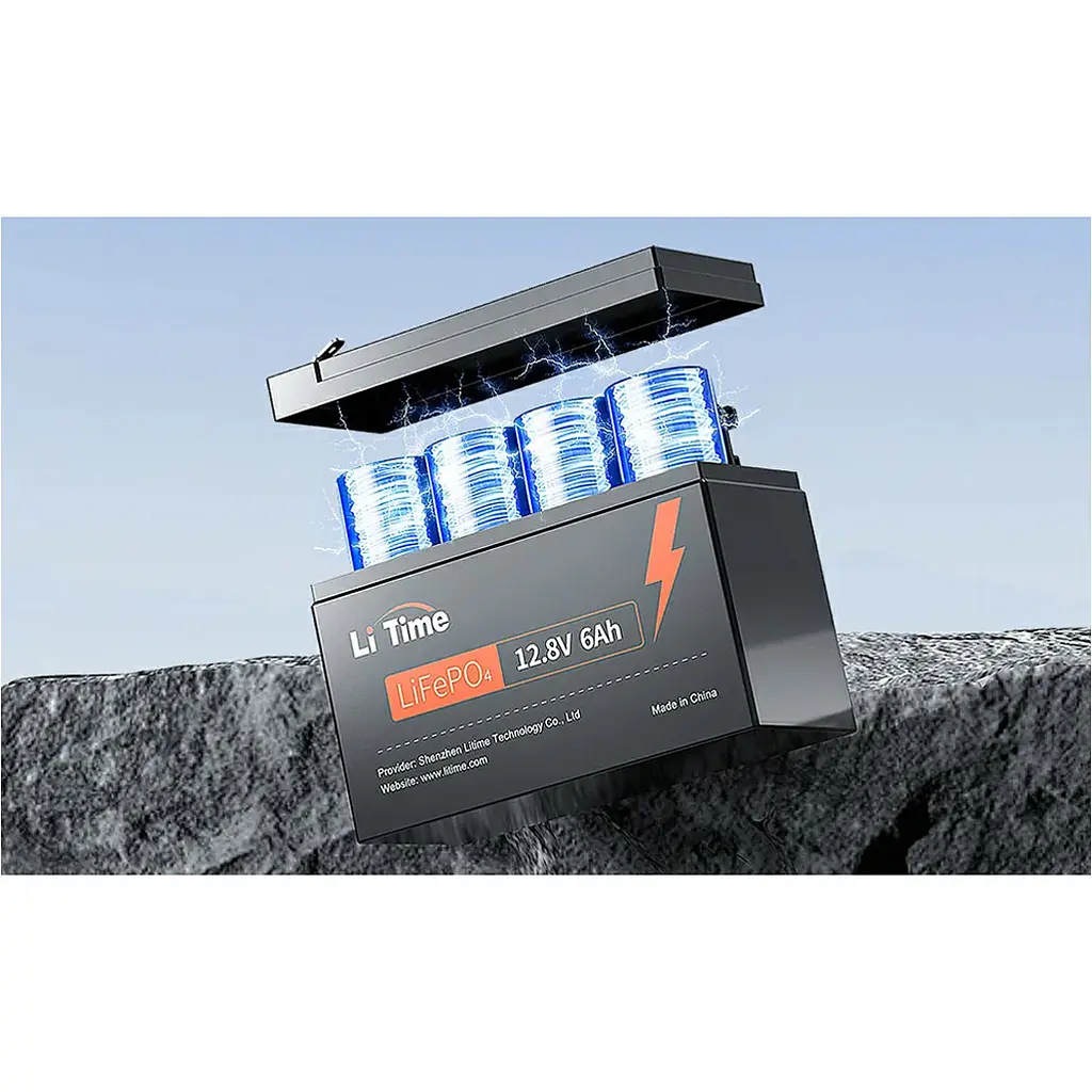 Акумулятор Li Time LiFePO4 12V [12.8V/6Ah/76.8Wh] [123758] - фото 3
