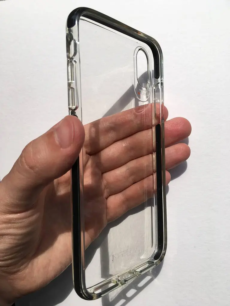 Оригинальный противоударный чехол для iPhone XS / iPhone X Gear4 Piccadilly D3O Black + Прозрачный - фото 9