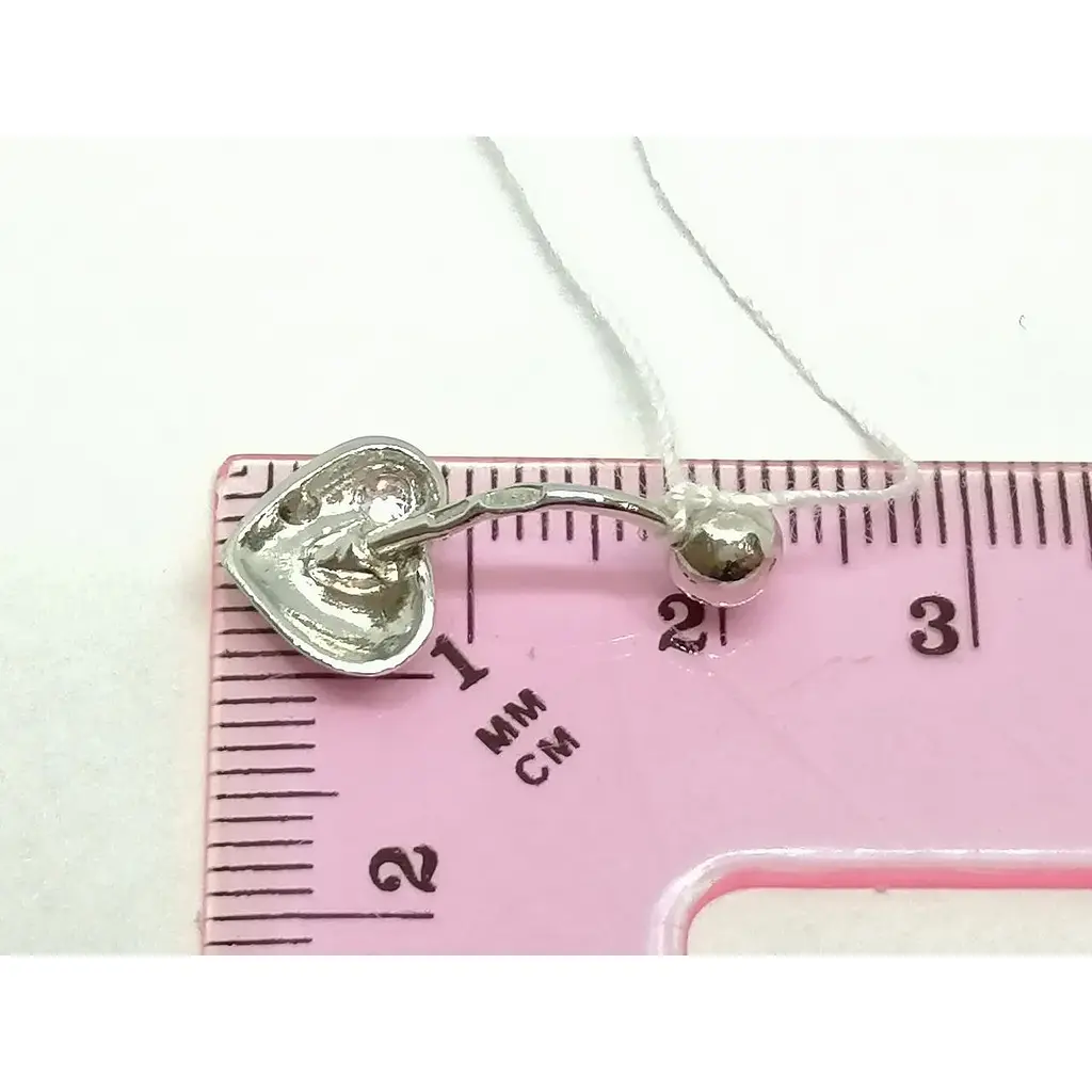 Серебряная серьга для пирсинга пупка Ирий. 6007 - фото 3