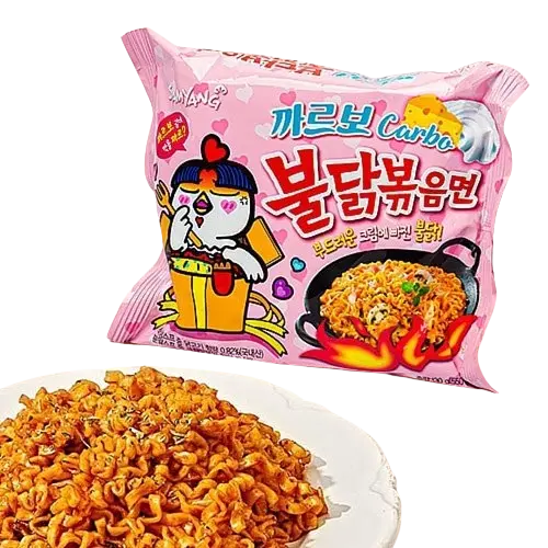 Локшина швидкого приготування Samyang Buldak Hot Chicken Flavour Ramen Carbonara 130г - фото 3