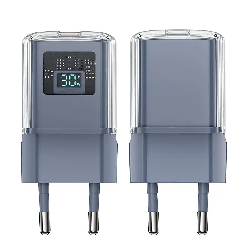 МЗП Acefast A53 Sparkling series PD30W GaN (USB-C) Mica gray - фото 2