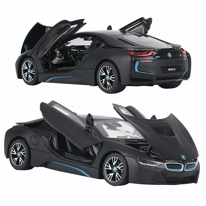 Машинка Rastar BMW I8 1:24 метал чорний 56500 - фото 5