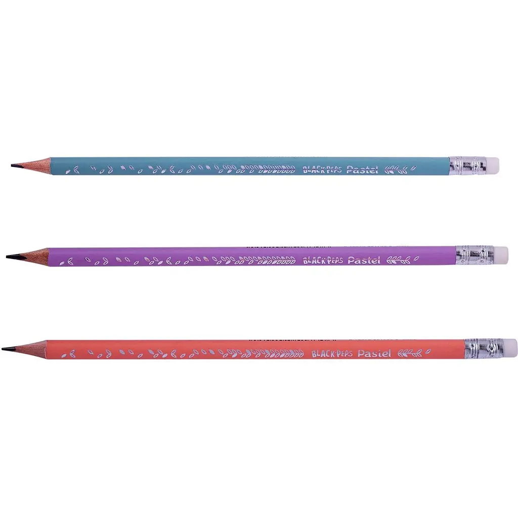 Олівець графітовий Maped  Black Peps Pastel HB з гумкою (MP.851730) - фото 2