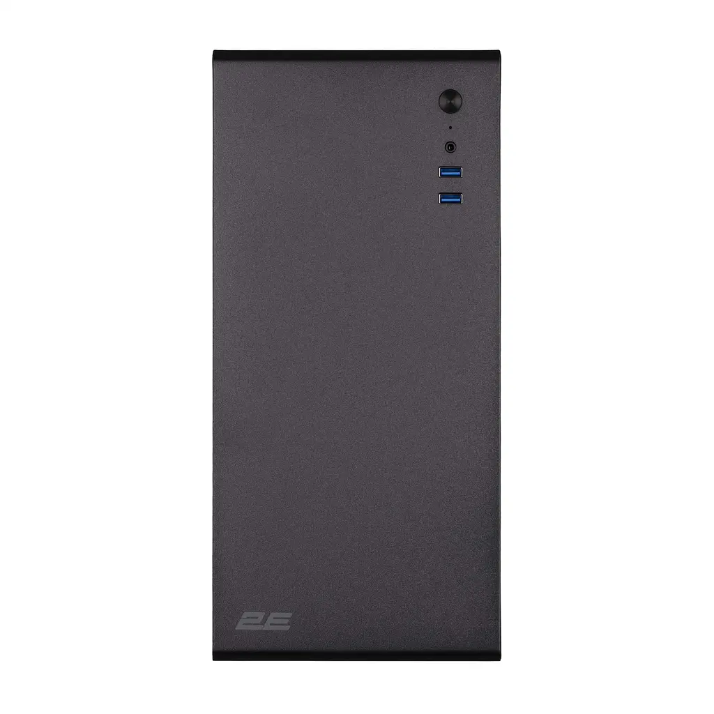 2E Корпус 2E Credo V200B без БЖ, 2xUSB3.0, 1x80мм, VGA 250мм, mATX, чорний - фото 2