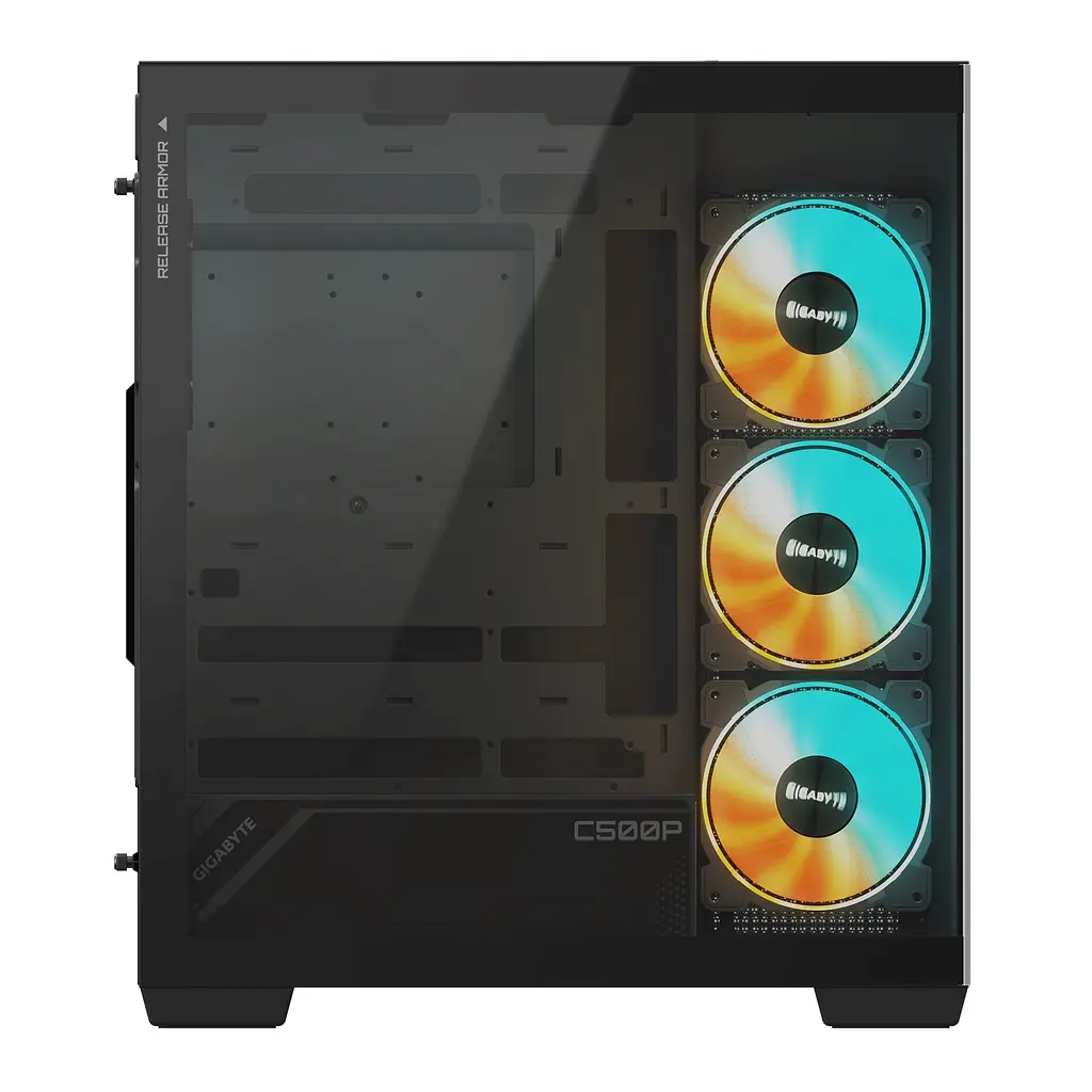 Корпус Gigabyte Aorus C500 Panoramic Stealth Tempered Glass Black без БЖ (GB-C500P ST) - фото 4
