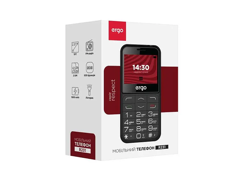 Мобільний телефон Ergo R231 - фото 2