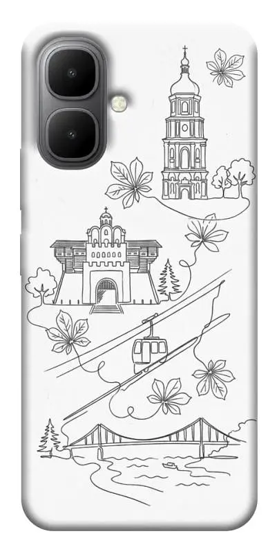 TPU чохол Demsky Kyiv spirit для Infinix Smart 10