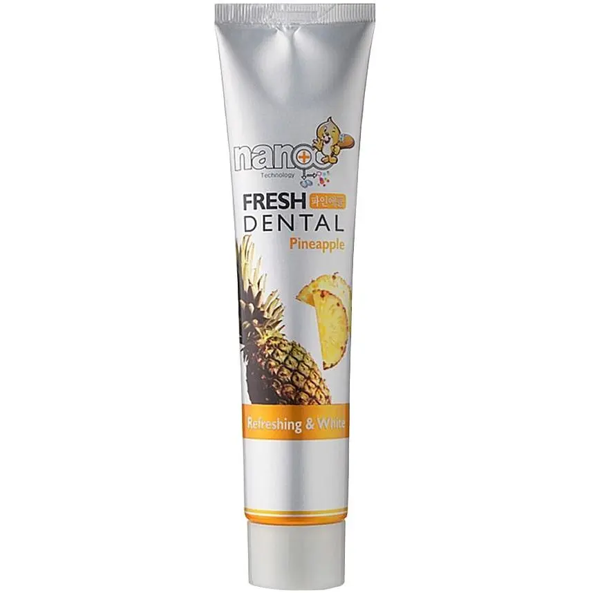Зубна паста освіжаюча Hanil Fresh Dental Pineapple з екстрактом ананаса, 160 г - фото 2