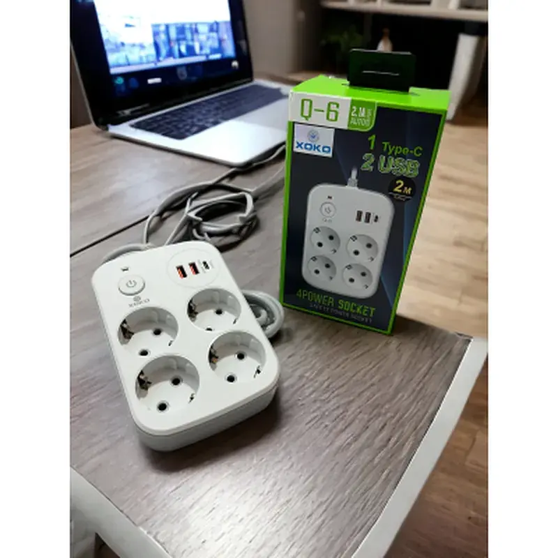 Мережевий фільтр живлення XoKo XK-SP-4-2-1-WH - фото 4