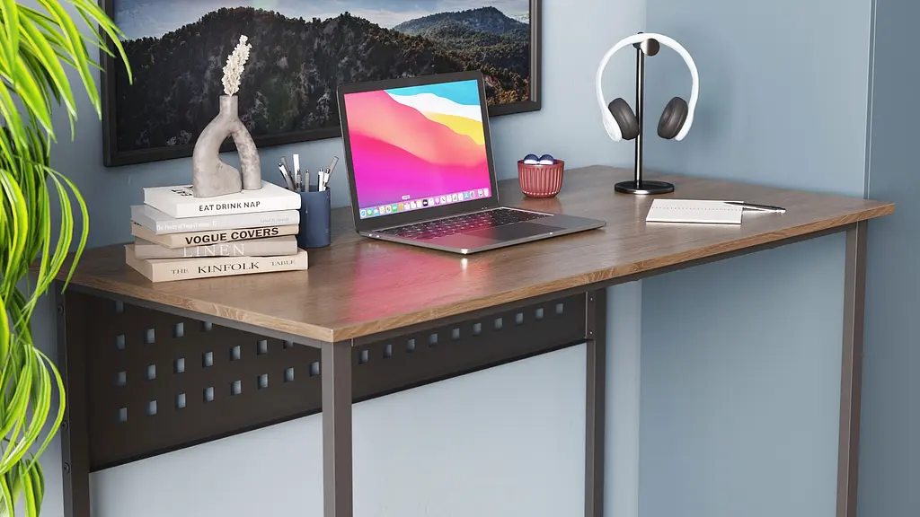 Компьютерный стол Ferrum-decor Майк 75x140x70 черный ДСП Дуб Сонома Труфель 16мм (FRD-103899) - фото 3