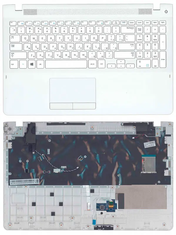 Клавіатура для ноутбука Samsung (370R4E) White, (White TopCase) - фото 3