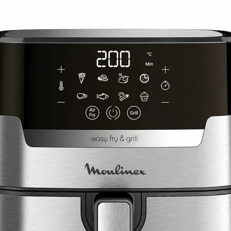 Аэрогриль Moulinex EasyFry & Grill Digital 1550 Вт серый (EZ505D10) - фото 2
