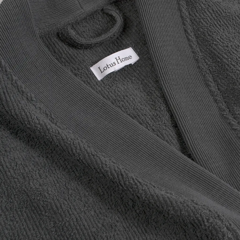 Халат-кимоно Lotus Home - Vera антрацит S/M - фото 5