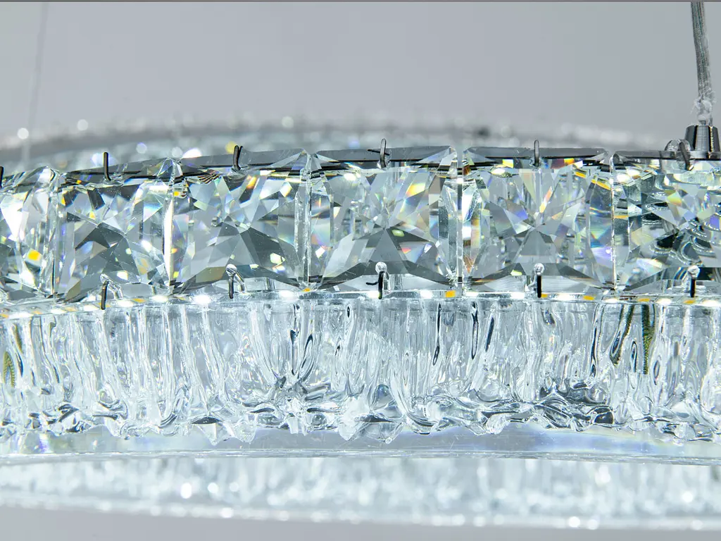 Підвісна LED-люстра Diasha MD6027/600+400HR для вітальні, спальні та кухні, 152 W, пульт, 61 см, 13-20m2 - фото 5
