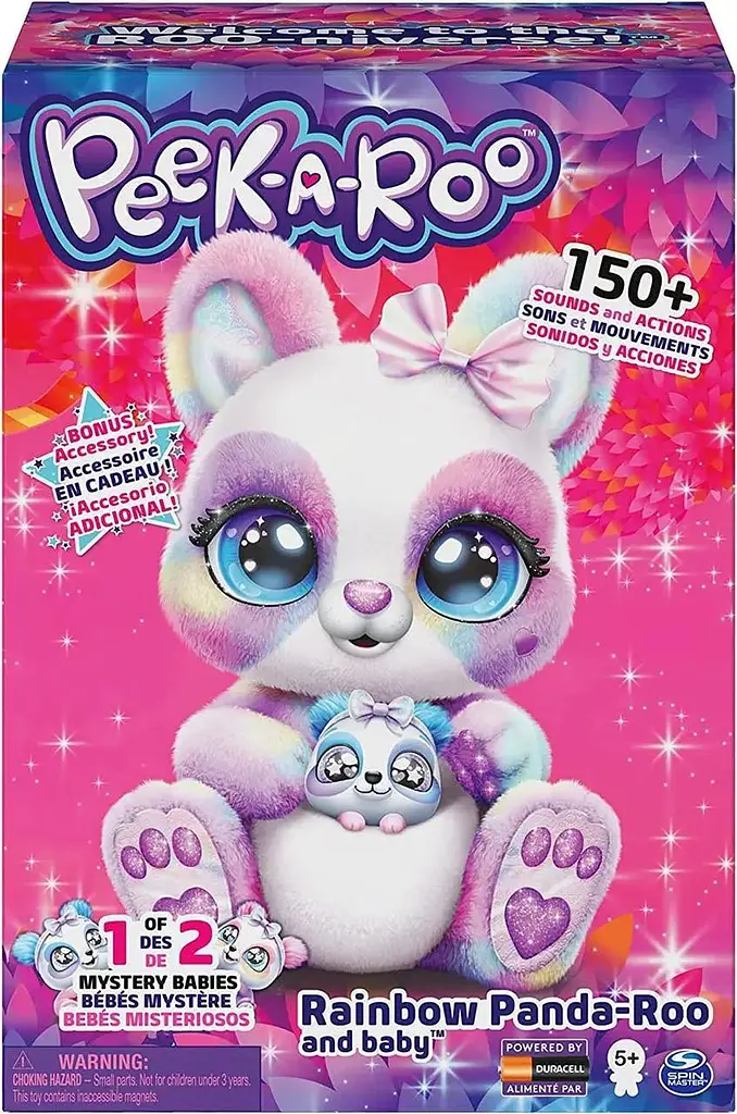 Інтерактивна панда та малюк Peek-A-Roo! Rainbow Panda and Baby Spin Master 6063099 - фото 5