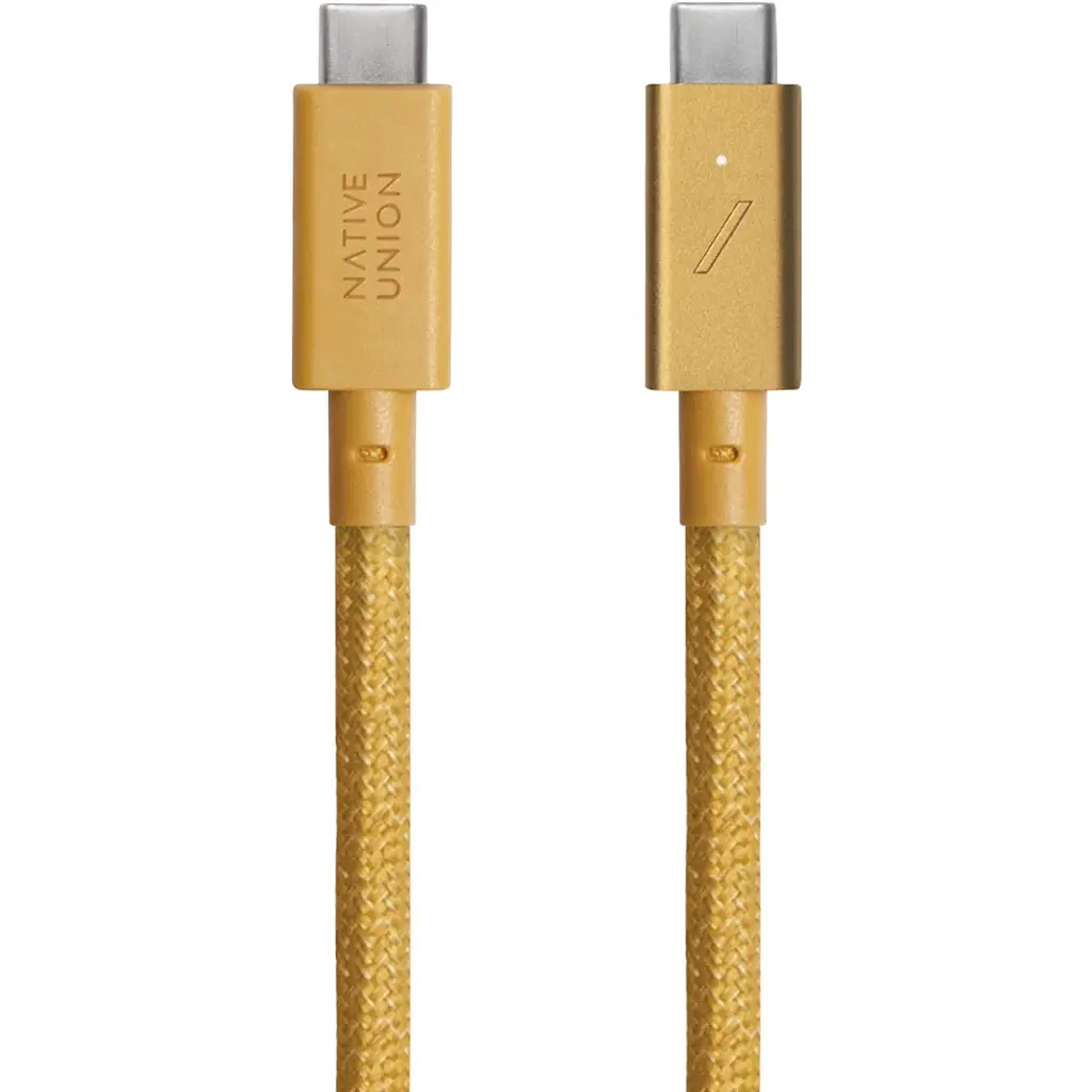 Кабель USB-C to USB-C Native Union Belt Cable Pro 240W Kraft 2.4 м (BELT-PRO2-KFT-NP) - фото 2