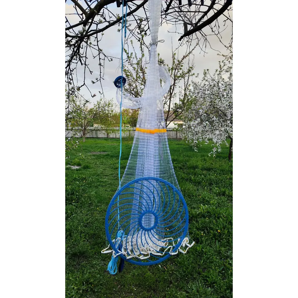 Рибальська сітка для ловлі риби FISH NET 0240 2.5 м кільце 45 см зручна та компактна модель - фото 9