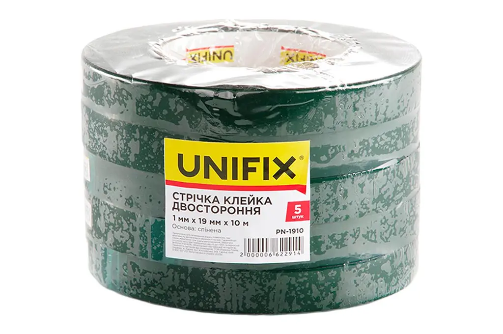 Скотч двосторонній універсальний Unifix 19 мм x 10 м спінений - фото 2