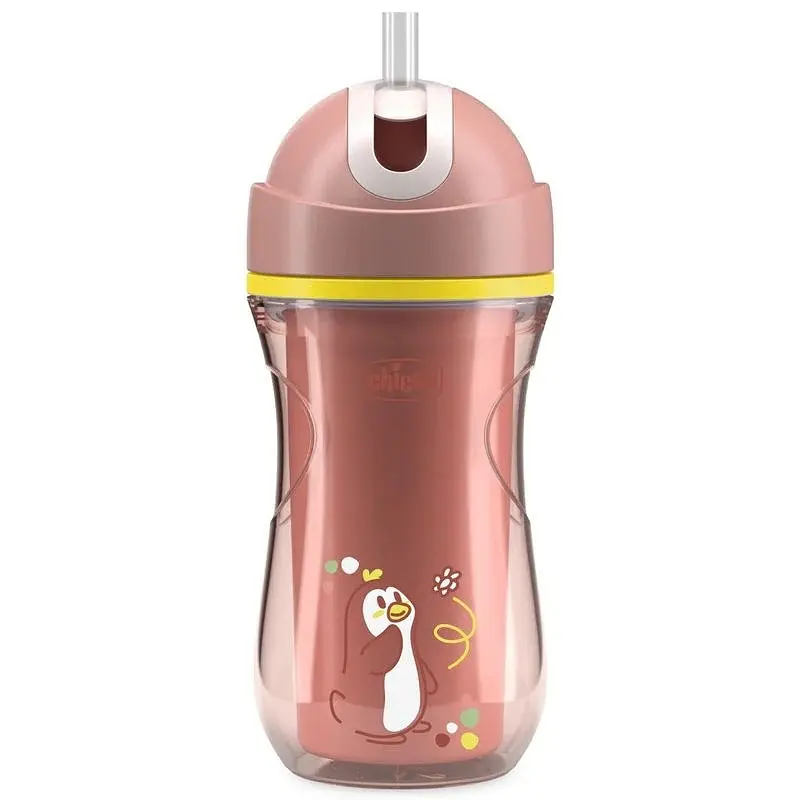 Поїльник непроливайка з трубочкою Chicco Sport Cup 266 мл 14 м+ кораловий (06991.15)