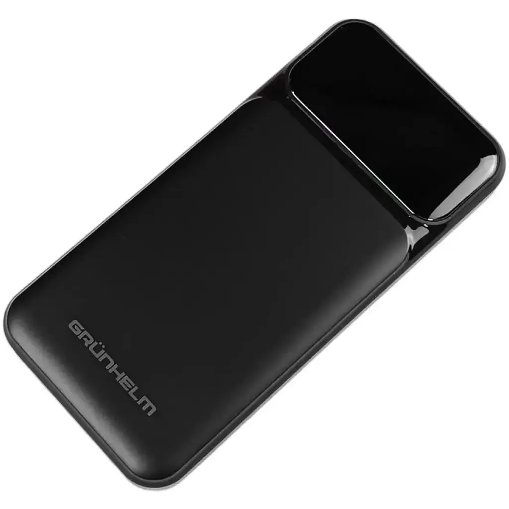 Портативна батарея Grunhelm GP-10BQC Power Bank 10.000 mAh чорна (137527) - фото 2