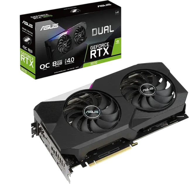 Відеокарта GeForce RTX 3070 8GB Asus Dual OC (DUAL-RTX3070-O8G) Б/В - фото 2