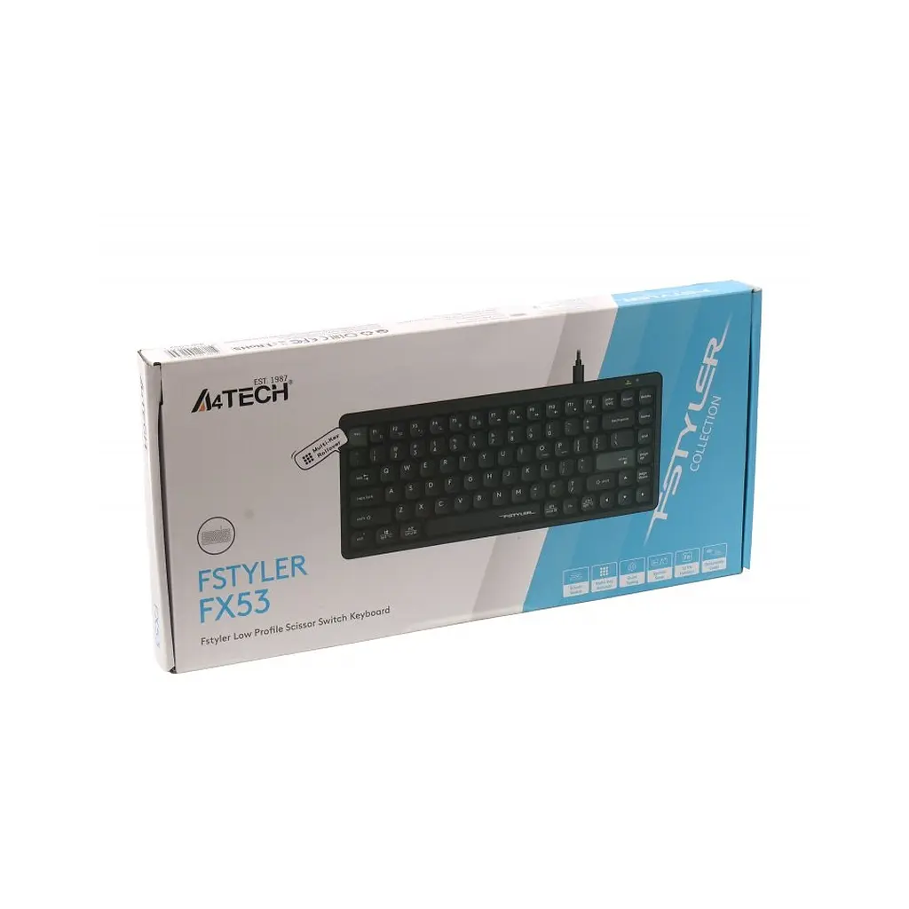 Клавіатура A4Tech FX53 USB UA Black (4711421002394) - фото 8