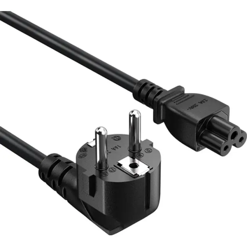 Кабель живлення C5 1.0m black ColorWay (CW-CBP084-BK)