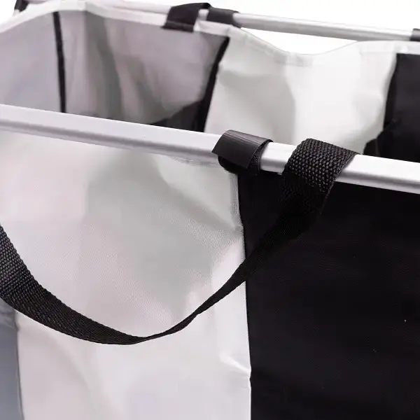 Корзина для белья Yiwu HP-41-4 текстильная на 3 секции 65х40х58 см - фото 13