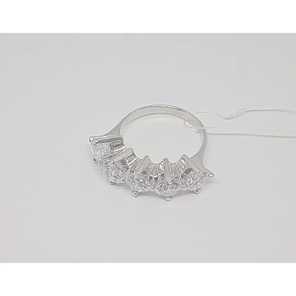 Срібне кільце Імперія золота з фіанітами. КВ1091С 18,5 - фото 6