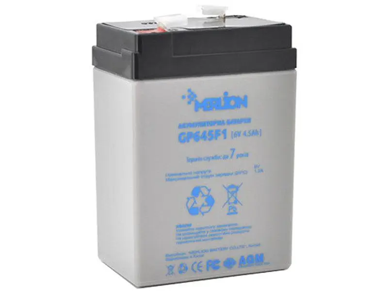 Акумулятор для ДБЖ MERLION 6V-4.5Ah (GP645F1)