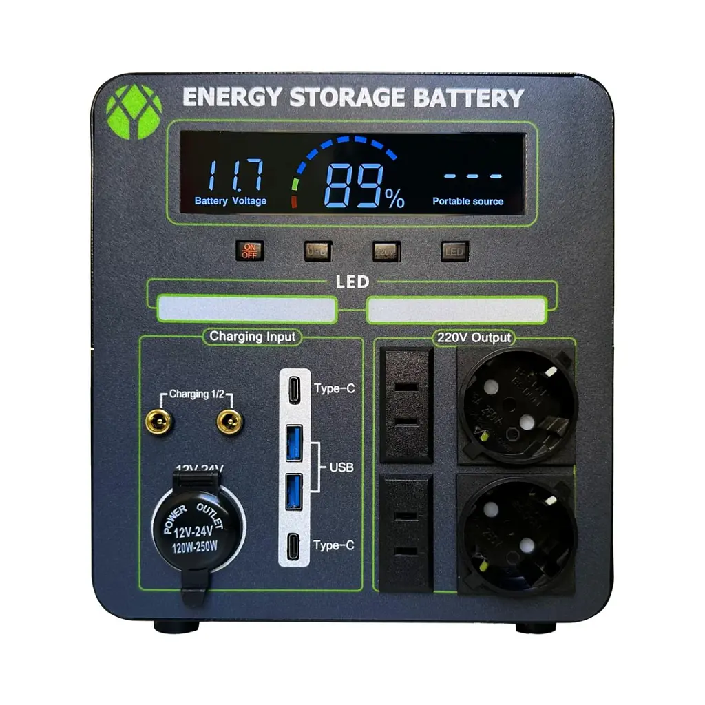 Портативна зарядна станція Energy Storage 600 Вт, акумулятор 513 Вт·год - фото 2