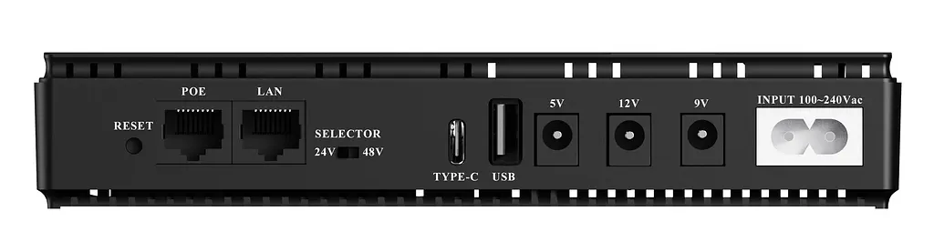 Джерело безперебійного живлення Yepo DC-UPS YP-36W/12000mAh LiFePO4 DC-9V/12V/24V/48V (UA-112969) - фото 4