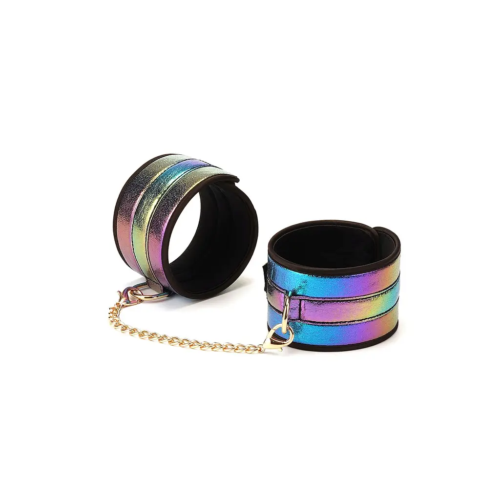 БДСМ-набір Liebe Seele Vivid Rainbow 8 Pieces Set, 8 аксесуарів, екошкіра на оксамитовій основі - фото 9