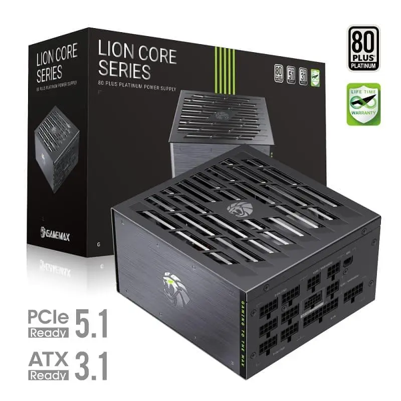 Блок питания GameMax Lion core 1200P 1200W ATX 3.1 80+ Platinum (Lion core 1200P) - фото 5