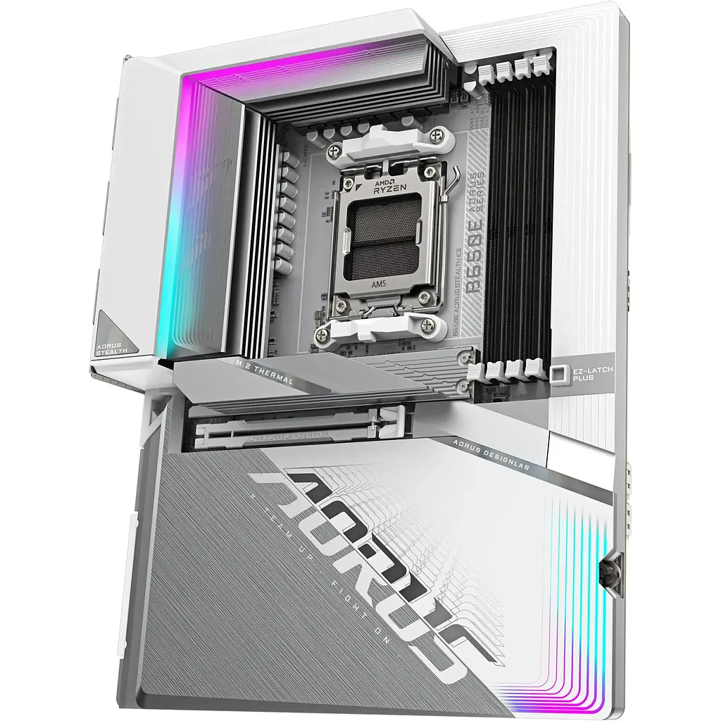 Материнська плата AORUS B650E Stealth Ice [146960] - фото 4