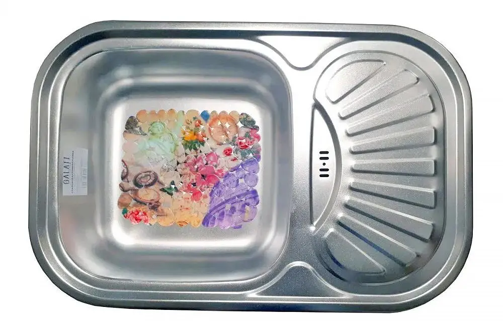 Кухонна мийка Romzha Stela Satin RO48475, Сірий - фото 2
