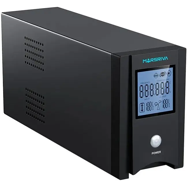 ДБЖ Marsriva MR-UF600P-H, 600ВА/360Вт, чиста синусоїда змінного струму, без АКБ, 12B - фото 3