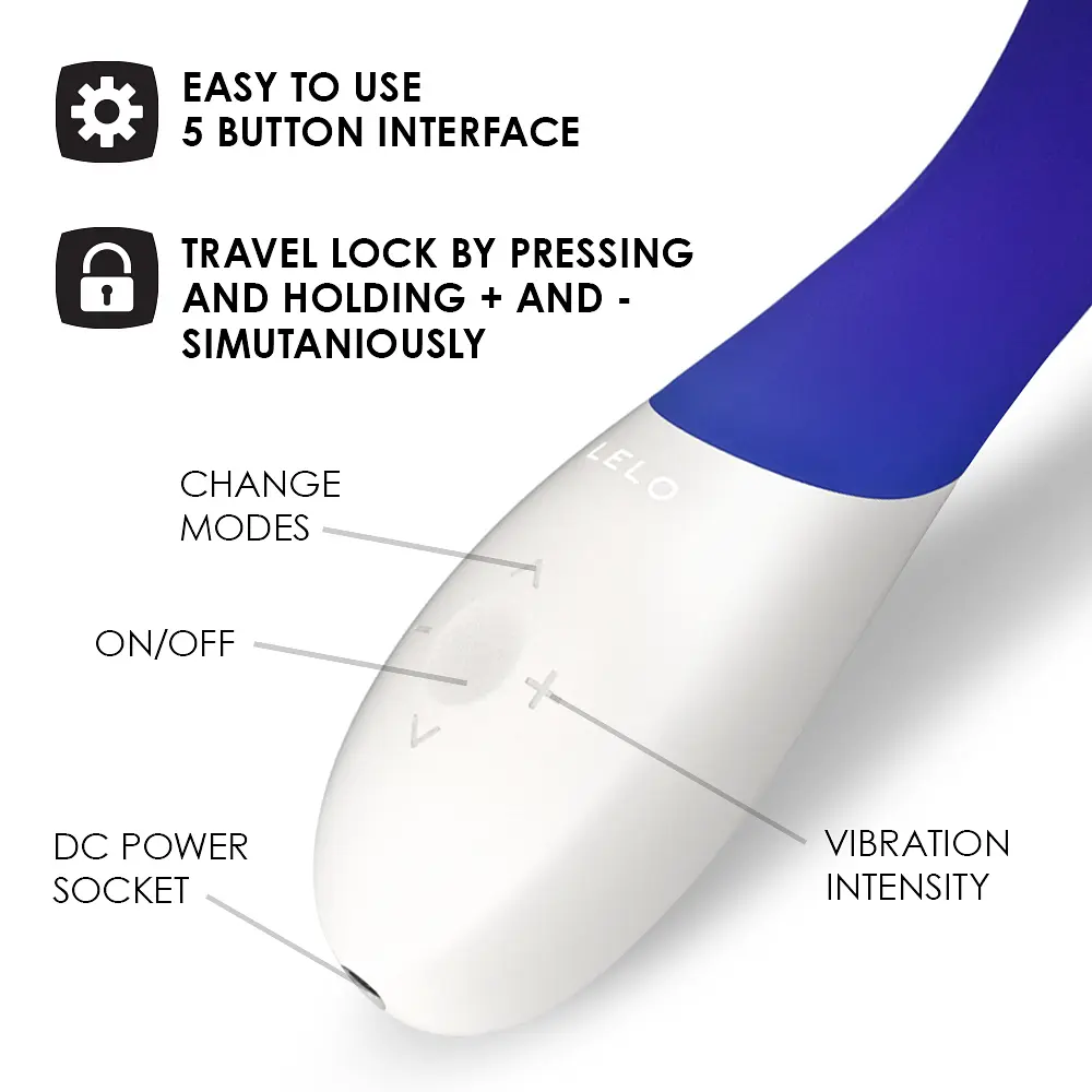 Вибратор Lelo Mona Wave 19.5 см синий - фото 8