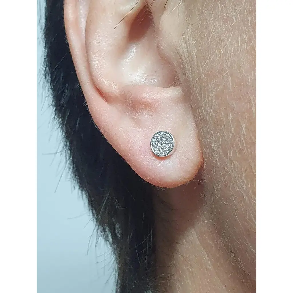 Серебряные пуссеты Dear с фианитами. 3365.1С - фото 2