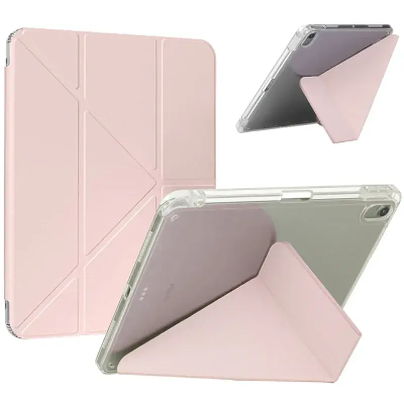 Чохол до планшета BeCover Ultra Slim Origami Transparent Apple iPad Air 11" M4 2026 Pink (715185) - фото 2