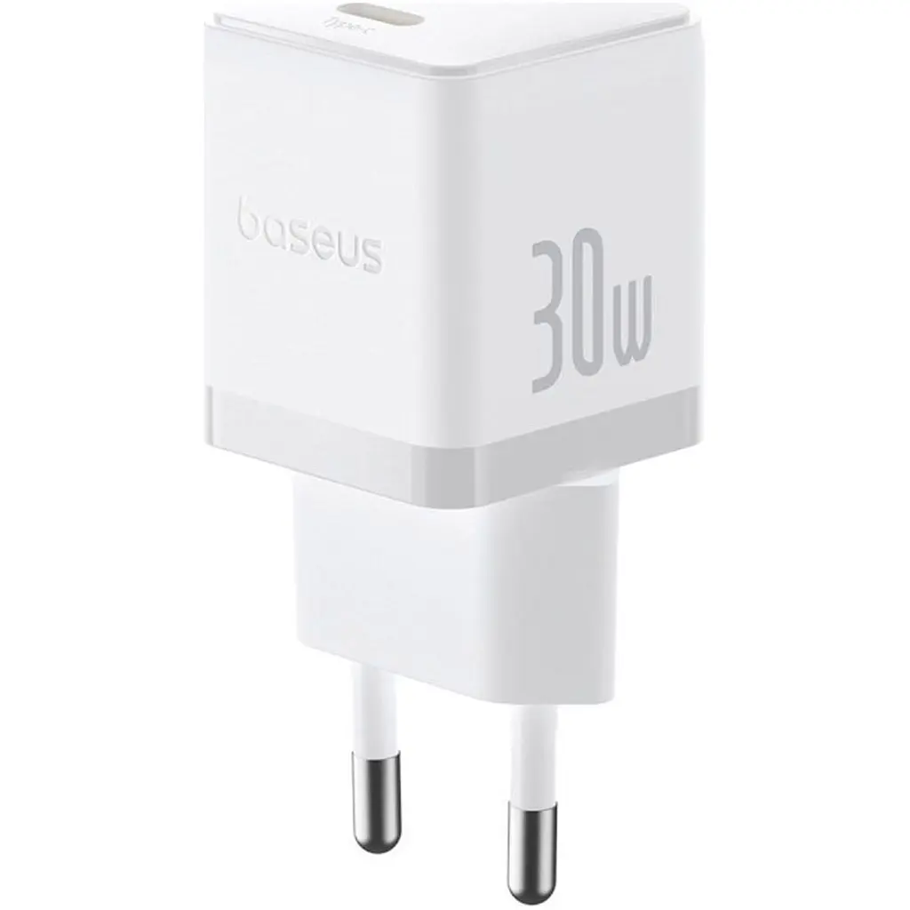 Мережевий зарядний пристрій Baseus Palm 1-USB-C 30W Moon White (P10111605213-00) [127627] - фото 3