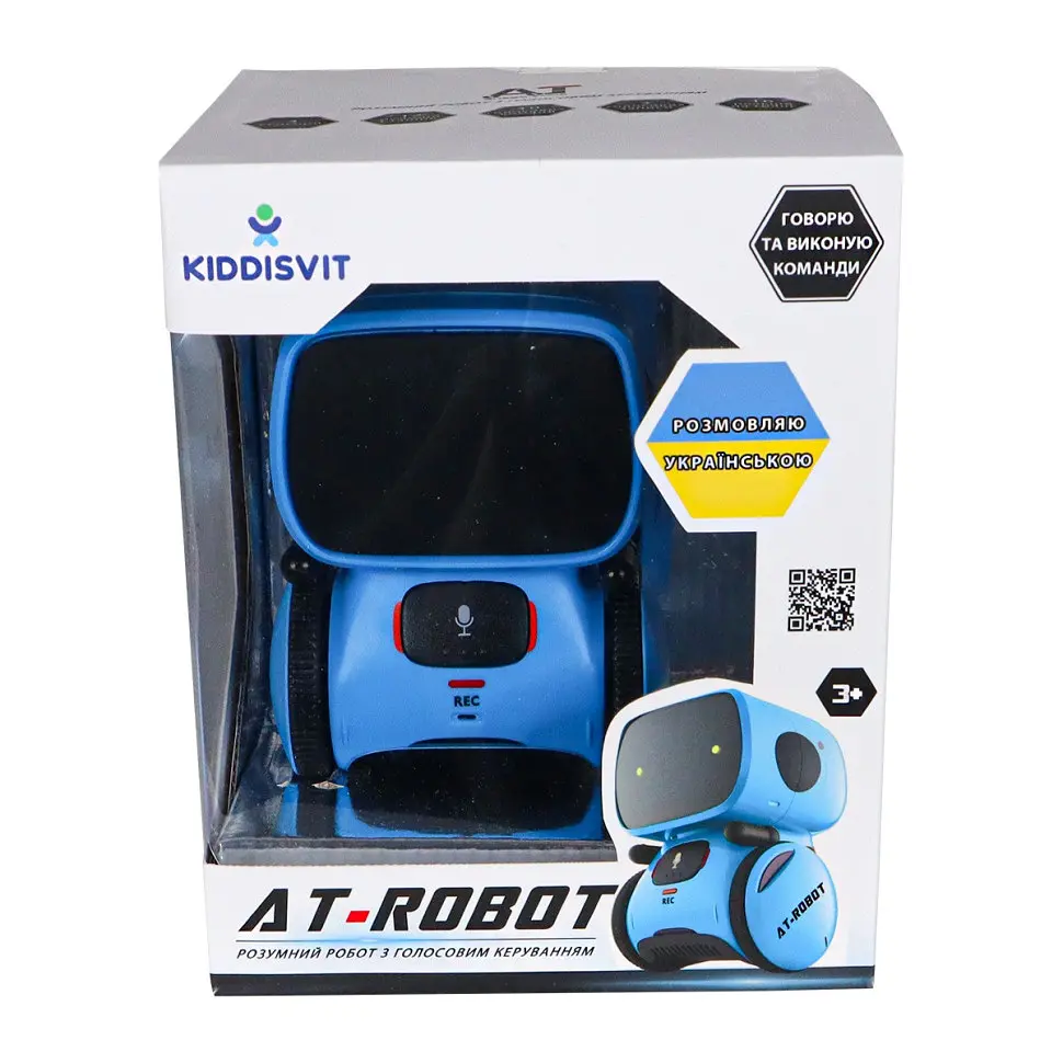 Детская игрушка "Интерактивный робот" AT-Robot AT001-05-UKR синий, с голосовым управлением - фото 3