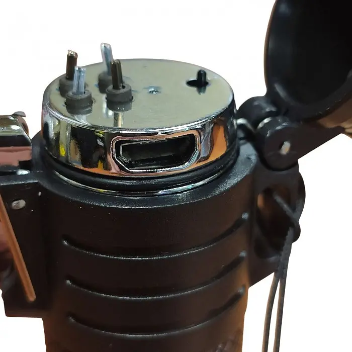 Ліхтар акумуляторний Arexes AR-8806 ручний світлодіодний з електроімпульсною запальничкою micro USB 3 режими 105×30 мм - фото 7
