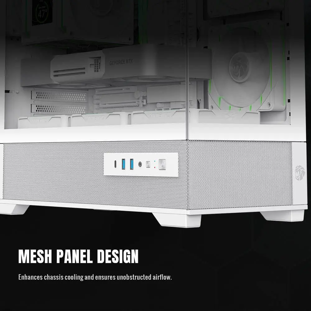 Корпус GameMax Vista 2 M Tempered Glass без БЖ White (VISTA 2 MW) Без БП - фото 12