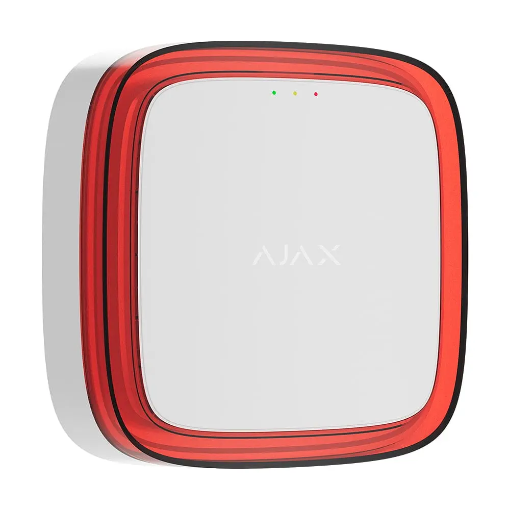 Бездротовий адресний пожежний оповіщувач світловий Ajax EN54 FireProtect (VAD) Jeweller White (26-00655) - фото 2