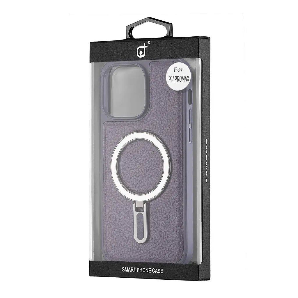 Чохол Jinduka Leather Ringo iPhone 14 Pro Max Purple - фото 2