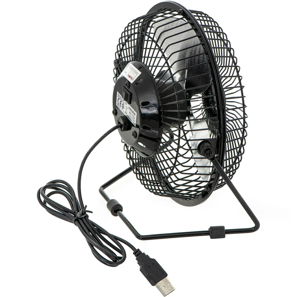 Вентилятор Mesko MS 7322 настільний/ USB/ 4,5Вт/ D=15см/ чорний - фото 7